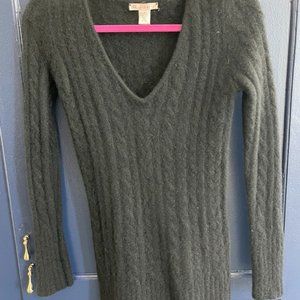 Cashmere v-neck cable Gray Sweater